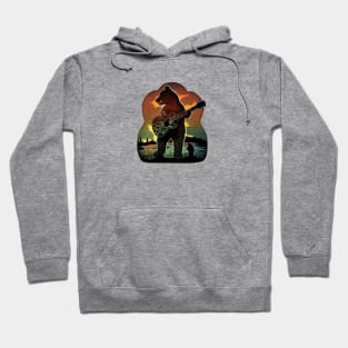 Deadhead Bear Design Hoodie